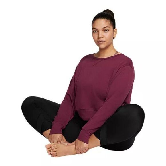 NEW Nike Plus Size Yoga Wrap Coverup Sweatshirt - Picture 5 of 5